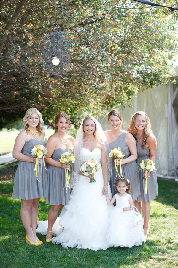 grey and yellow wedding in Napa Valley photos by K Stone Photography | via junebugweddings.com