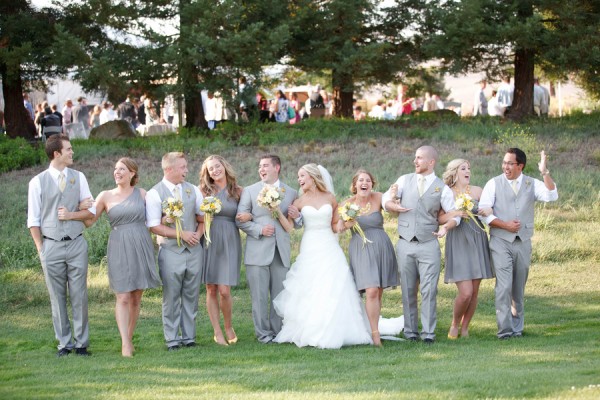 grey and yellow wedding in Napa Valley photos by K Stone Photography | via junebugweddings.com