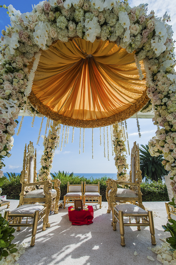 indian wedding at Bel Air Bay Club, designed by Exquisite Events, photos by Lin and Jirsa Photography | via junebugweddings.com