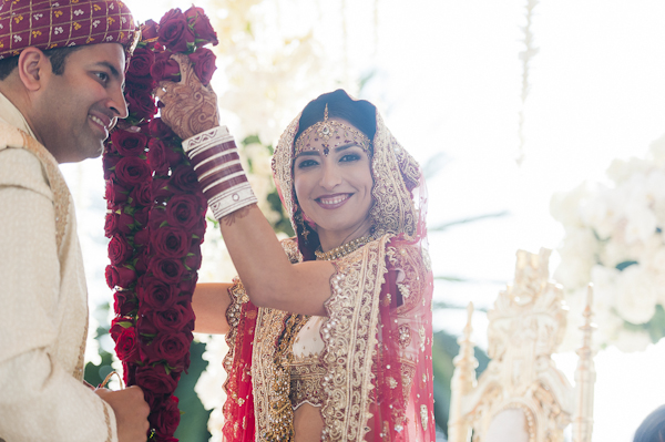 indian wedding at Bel Air Bay Club, designed by Exquisite Events, photos by Lin and Jirsa Photography | via junebugweddings.com