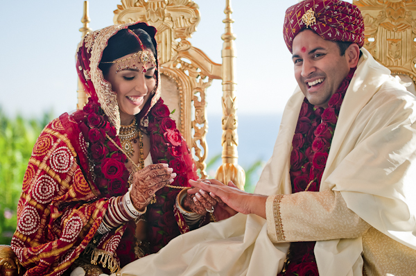 indian wedding at Bel Air Bay Club, designed by Exquisite Events, photos by Lin and Jirsa Photography | via junebugweddings.com