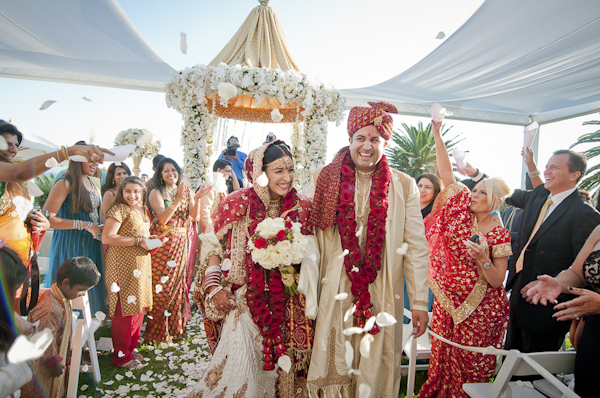 indian wedding at Bel Air Bay Club, designed by Exquisite Events, photos by Lin and Jirsa Photography | via junebugweddings.com