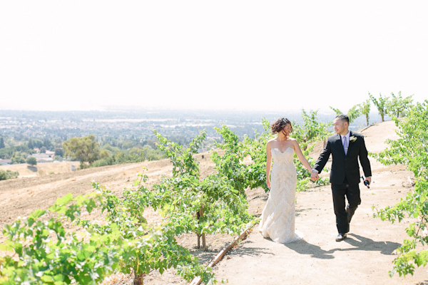picturesque vineyard wedding in San Jose with photos by Jinda Photography | via junebugweddings.com