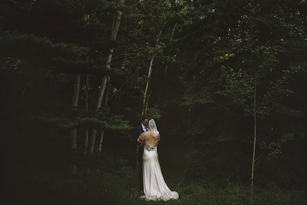 glamorous twenties rustic wedding in Alberta, Canada with photos by Gabe McClintock Photography | via junebugweddings.com