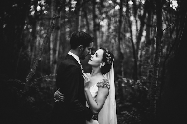 glamorous twenties rustic wedding in Alberta, Canada with photos by Gabe McClintock Photography | via junebugweddings.com