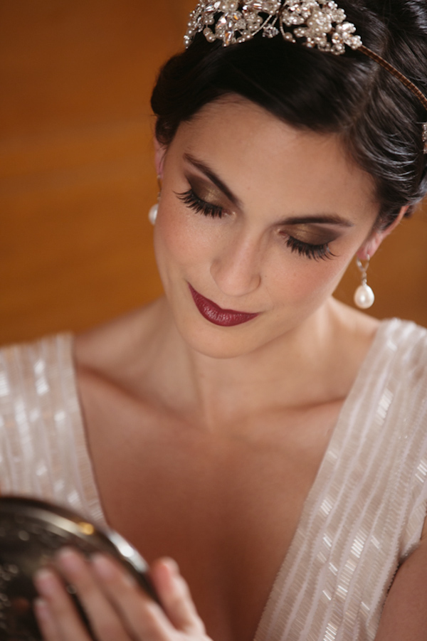 art deco glam wedding inspiration shoot with photos by Andria Lo | via junebugweddings.com