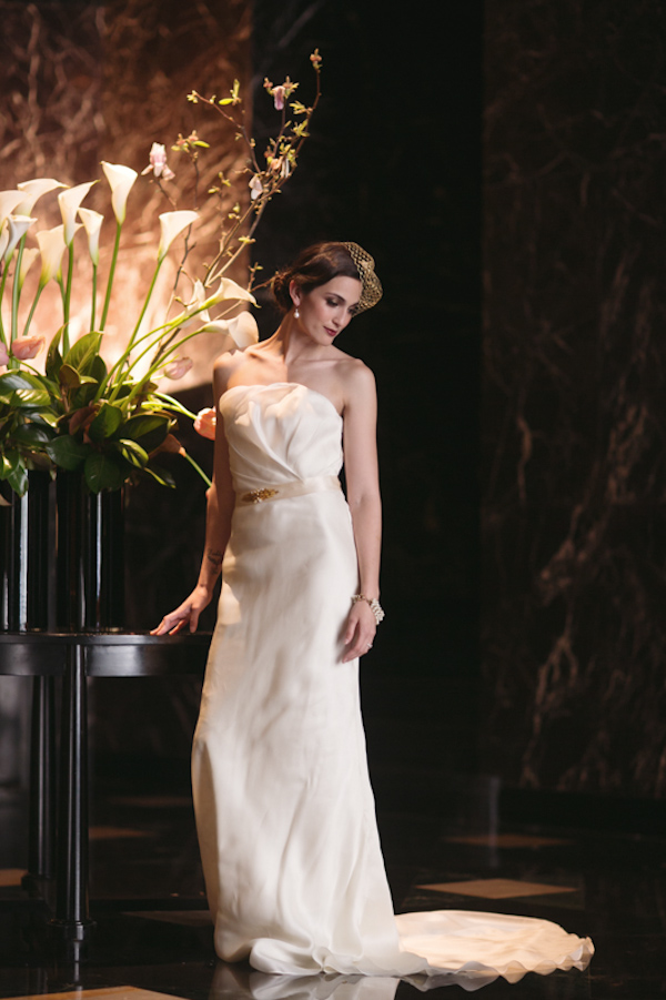 art deco glam wedding inspiration shoot with photos by Andria Lo | via junebugweddings.com