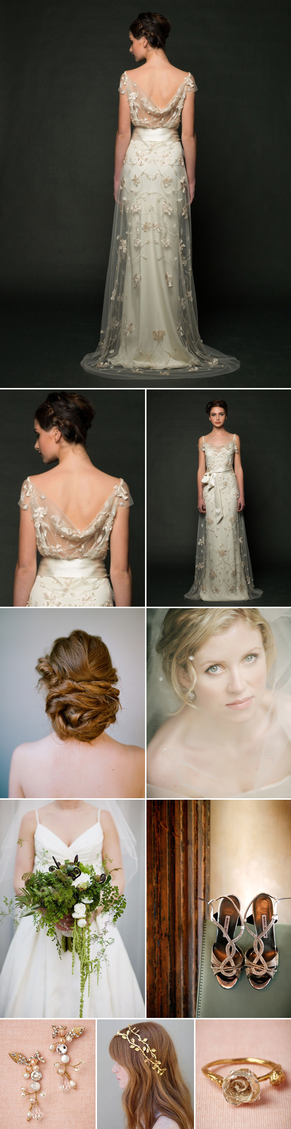 bridal style inspiration boards from bridal market for fall 2014 | via junebugweddings.com