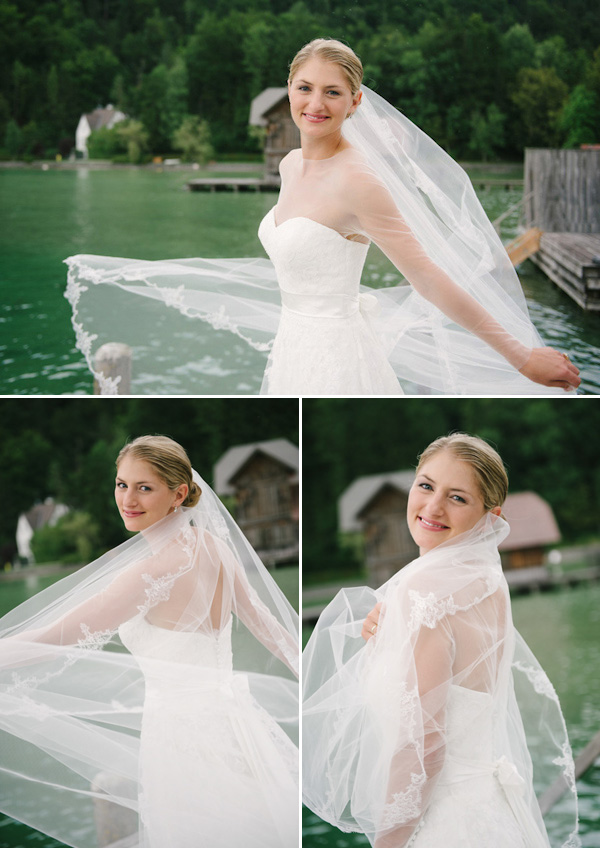 elegant Austrian bridal style with photos by Claire Morgan | via junebugweddings.com