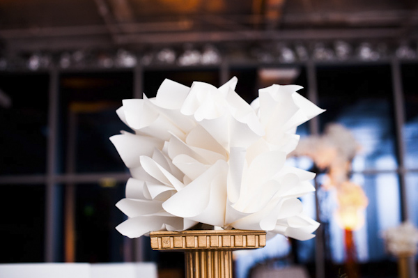 glamorous eco friendly jewish wedding at AT&T center in Los Angeles, California, photos by Callaway Gable | via junebugweddings.com