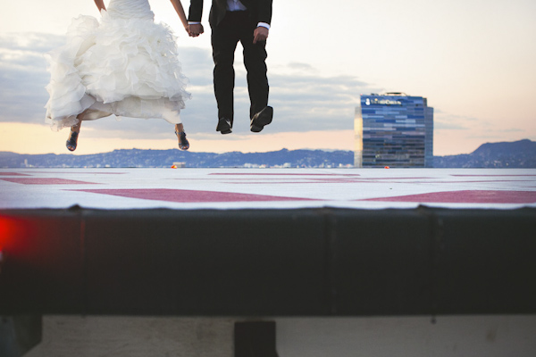 glamorous eco friendly jewish wedding at AT&T center in Los Angeles, California, photos by Callaway Gable | via junebugweddings.com