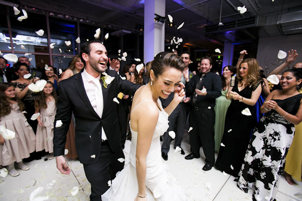 glamorous eco friendly jewish wedding at AT&T center in Los Angeles, California, photos by Callaway Gable | via junebugweddings.com