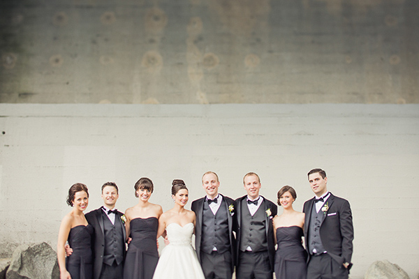 how to achieve a timeless classic bridal party look with photos by Sachin Khona | via junebugweddings.com