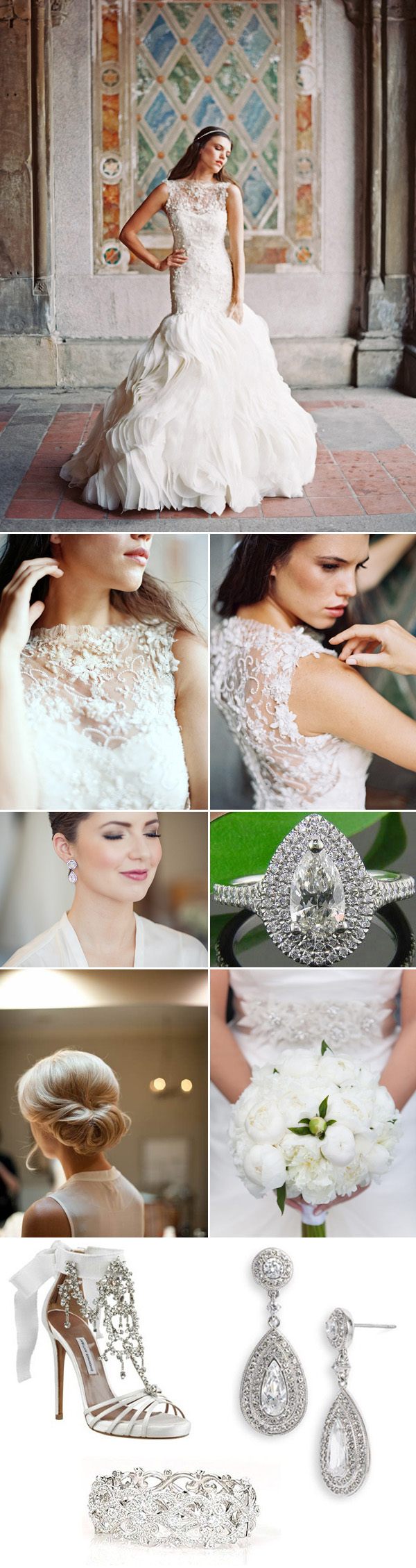 bridal style inspiration boards from bridal market for fall 2014 | via junebugweddings.com