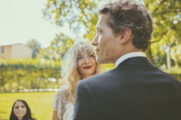 intimate wedding in Florence, Italy, photos by Italian wedding photographers Alessandro and Veronica Roncaglione | via junebugweddings.com