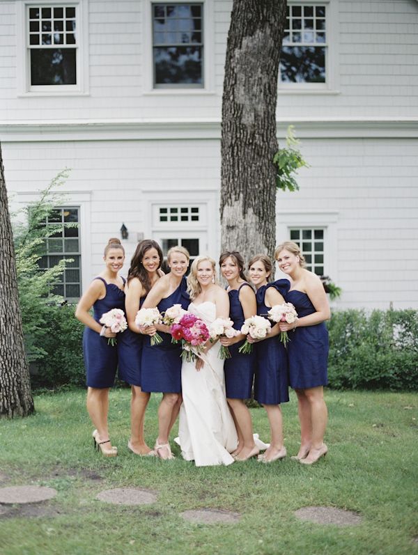 Navy and Pink Nautical Wedding at White Bear Yacht Club Minnesota Geneoh Photography Junebug Weddings