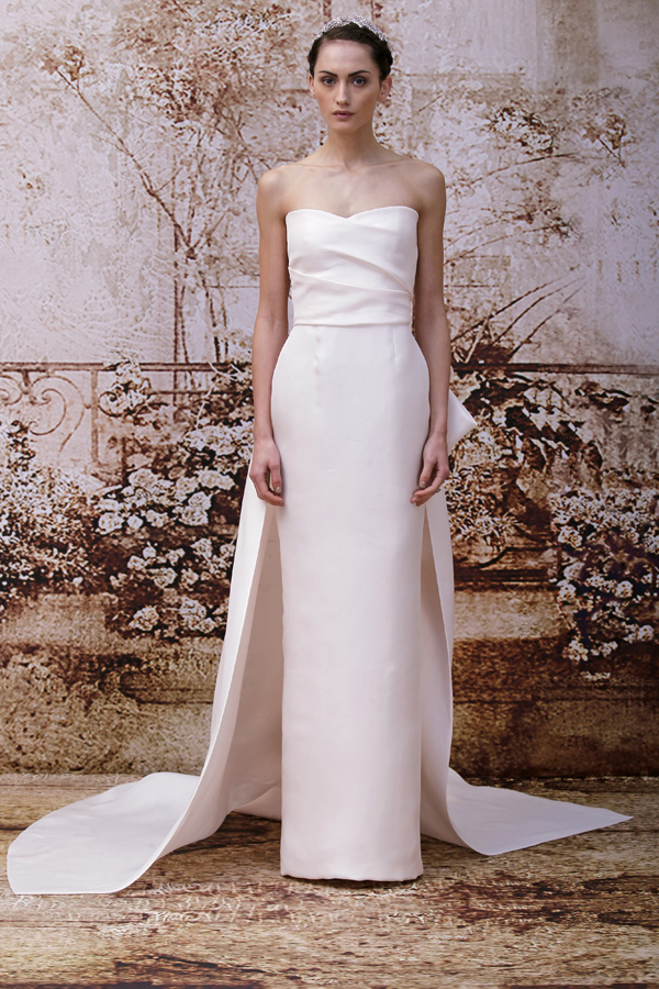 blush wedding dress trend at bridal market for fall 2014 | via junebugweddings.com