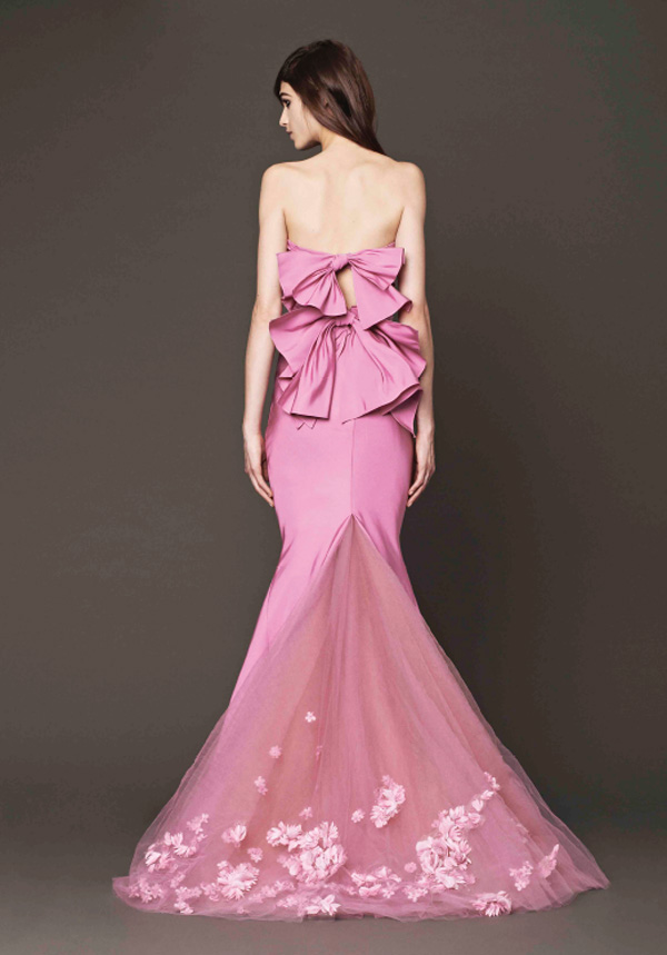 blush wedding dress trend at bridal market for fall 2014 | via junebugweddings.com