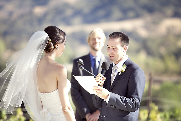 vineyard wedding at Sunstone Winery, Santa Ynez, California, photos by Santa Barbara, CA wedding photographers Ashleigh Taylor Photography | via junebugweddings.com