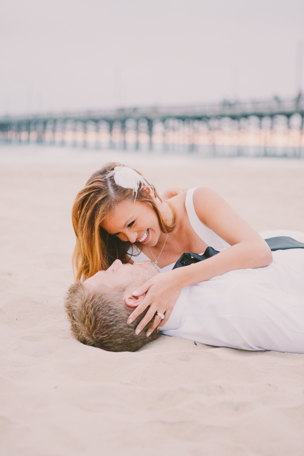 lovely Manhattan Beach wedding by Grand Engagements Wedding Planning and Design with photos by Closer to Love Photography | via junebugweddings.com