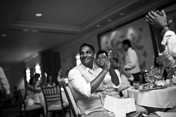 pink destination wedding in Hawaii at St Regis Princeville Resort, photos by Dmitri and Sandra Photography | via junebugweddings.com