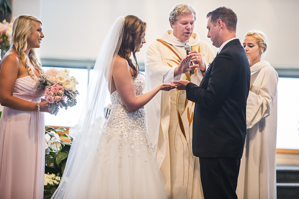 blush and gold california wedding at private family estate, wedding photos by D. Park Photography | via junebugweddings.com