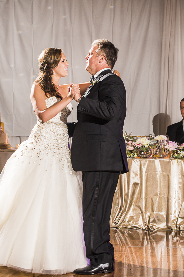 blush and gold california wedding at private family estate, wedding photos by D. Park Photography | via junebugweddings.com