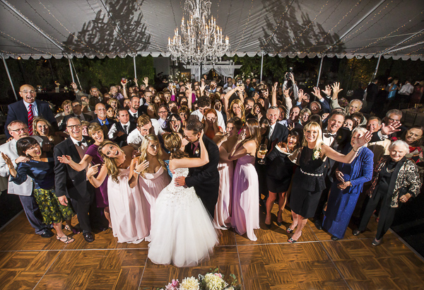 blush and gold california wedding at private family estate, wedding photos by D. Park Photography | via junebugweddings.com