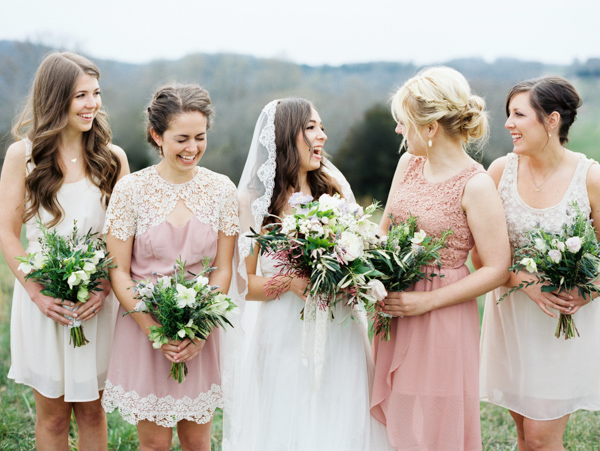 romantic pastoral wedding on a Tennessee farm with photos by Erich McVey | via junebugweddings.com