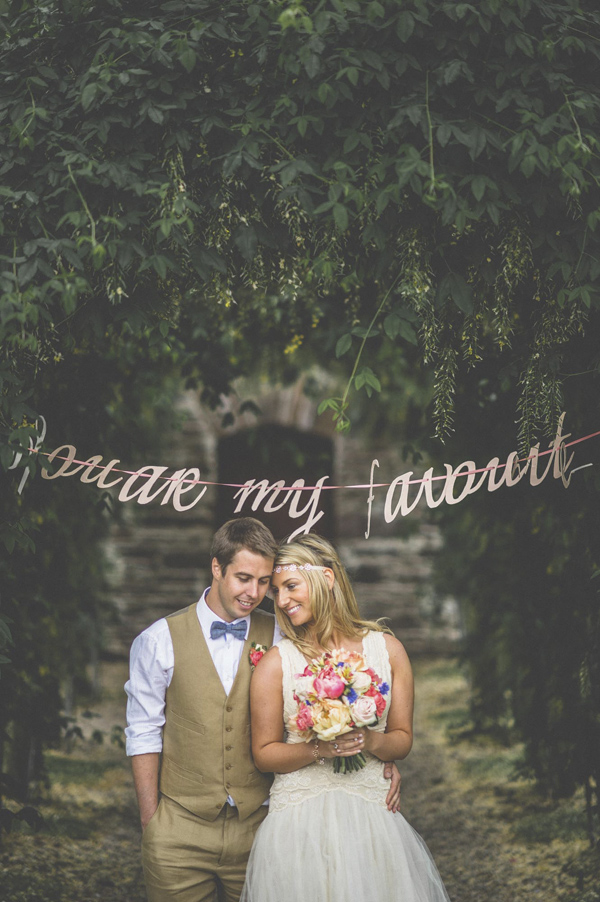 vintage inspired garden wedding in Ireland, photos by Savo Photography | via junebugweddings.com