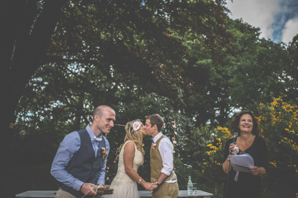 vintage inspired garden wedding in Ireland, photos by Savo Photography | via junebugweddings.com