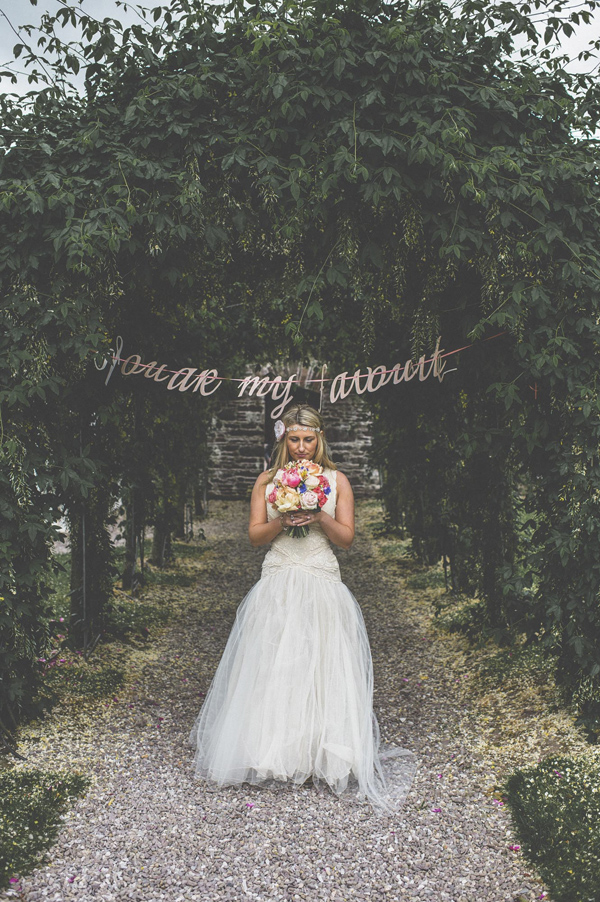 vintage inspired garden wedding in Ireland, photos by Savo Photography | via junebugweddings.com