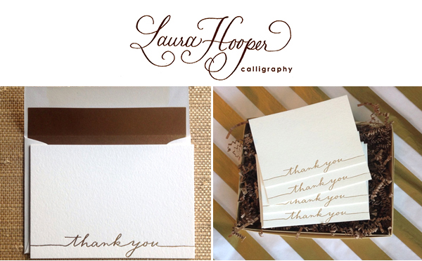 Laura Hooper Calligraphy holiday giveaway | via junebugweddings.com
