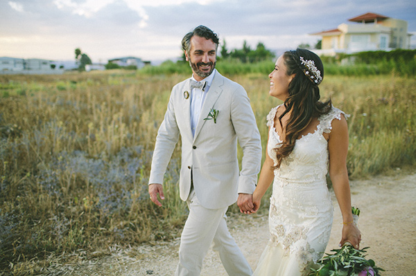 rehearsal dinner and wedding photos of destination wedding in Greece by Adam Alex | via junebugweddings.com