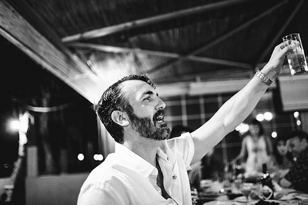 rehearsal dinner and wedding photos of destination wedding in Greece by Adam Alex | via junebugweddings.com