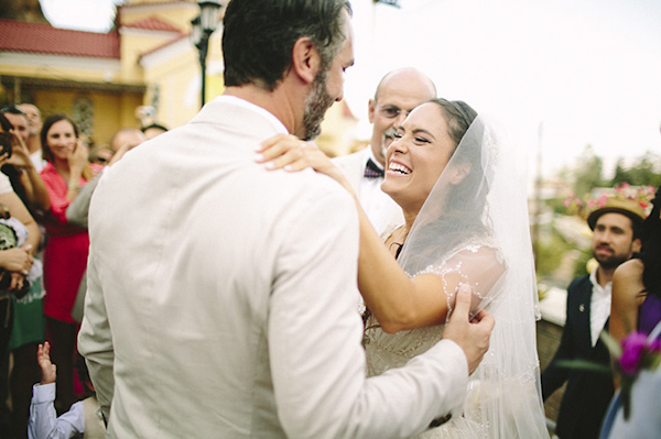 rehearsal dinner and wedding photos of destination wedding in Greece by Adam Alex | via junebugweddings.com