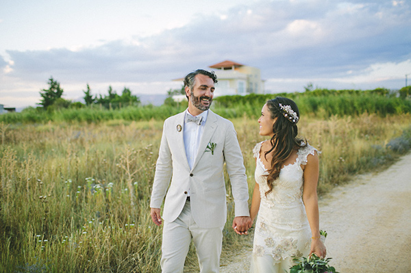 rehearsal dinner and wedding photos of destination wedding in Greece by Adam Alex | via junebugweddings.com