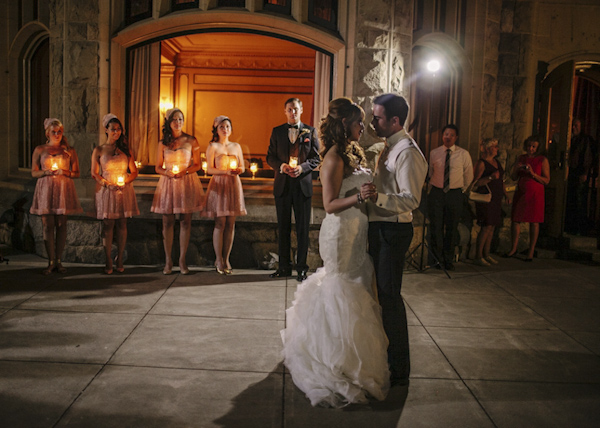 castle wedding at Victoria, British, wedding photo by Ophelia Photography | via junebugweddings.com