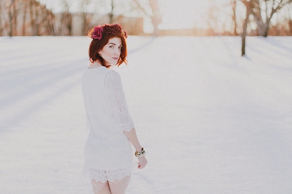 winter wedding inspiration photo by Dyl and Sara Photography | via junebugweddings.com