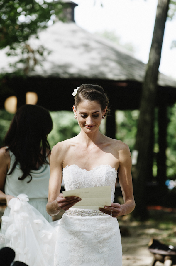 woodland wedding at Benmarl Winery, New York, photo by Richard Israel | via junebugweddings.com