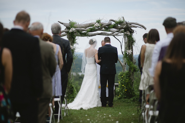 woodland wedding at Benmarl Winery, New York, photo by Richard Israel | via junebugweddings.com