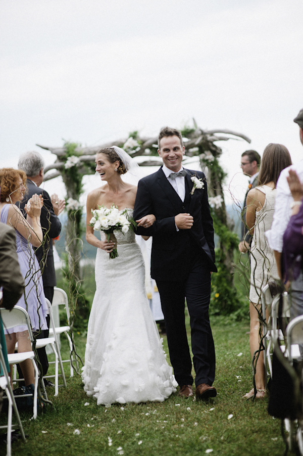 woodland wedding at Benmarl Winery, New York, photo by Richard Israel | via junebugweddings.com