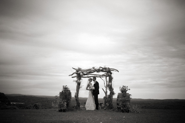 woodland wedding at Benmarl Winery, New York, photo by Richard Israel | via junebugweddings.com