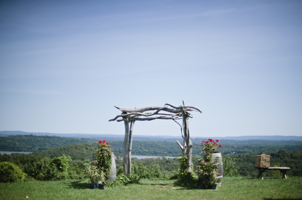 woodland wedding at Benmarl Winery, New York, photo by Richard Israel | via junebugweddings.com