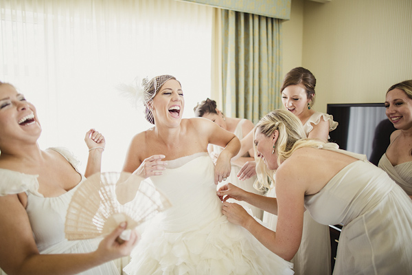 getting ready wedding photo by Shaun Menary Photography | via junebugweddings.com