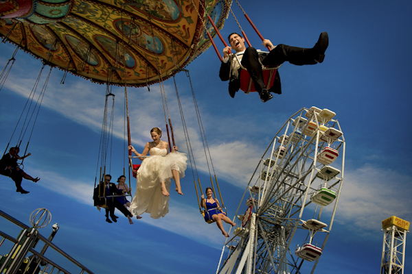 wedding portrait of bride and groom by Sean Marshall Lin Photography | via junebugweddings.com