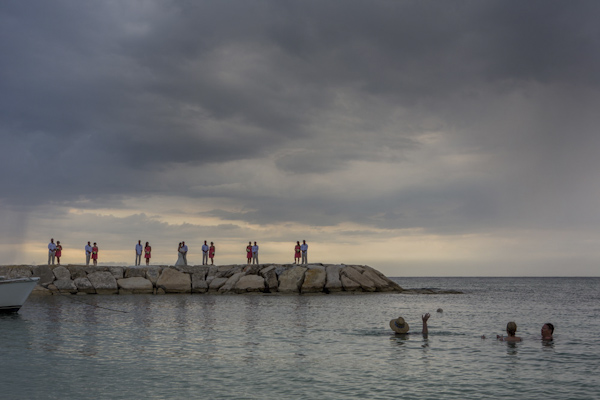 wedding portrait of wedding party by Brent Foster Photography and Cinema | via junebugweddings.com