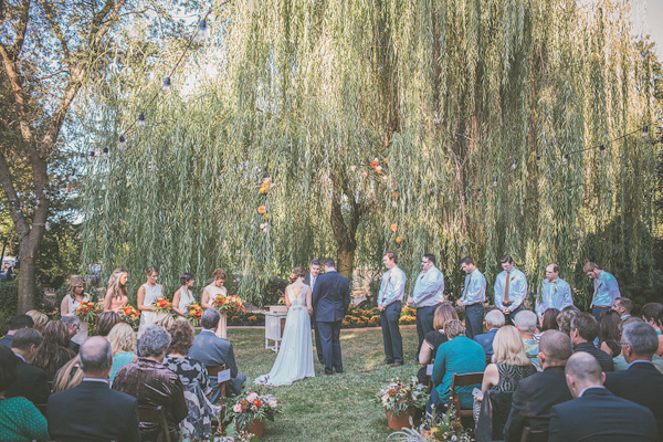 autumnal backyard wedding in Granite Bay, California with photos by Kris Holland Photography | junebugweddings.com (27)