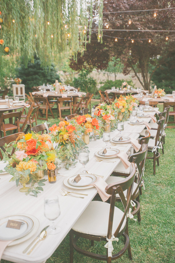 autumnal backyard wedding in Granite Bay, California with photos by Kris Holland Photography | junebugweddings.com (13)