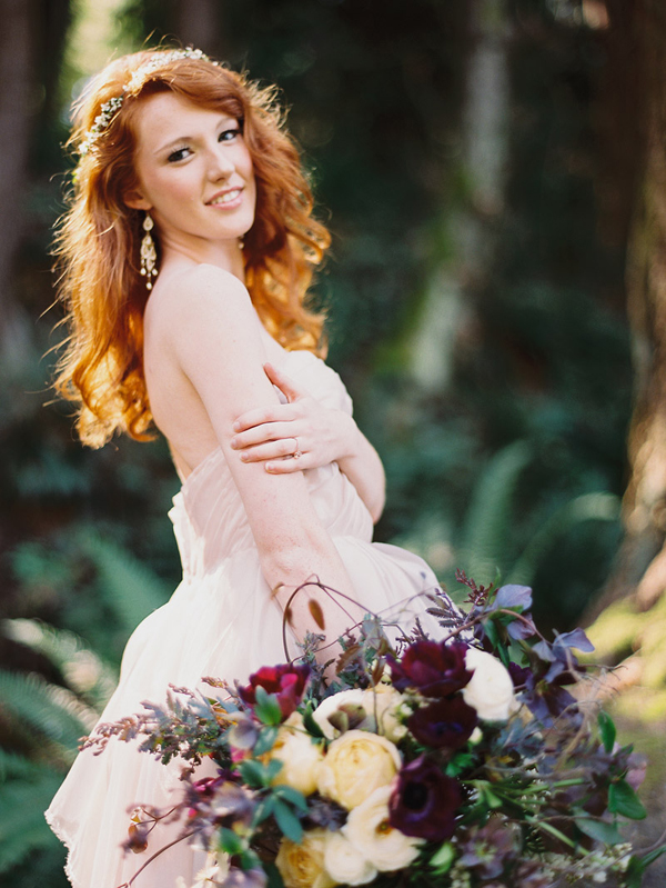 enchanted woodland bridal style inspiration shoot from Ryan Flynn Photography | via junebugweddings.com (3)
